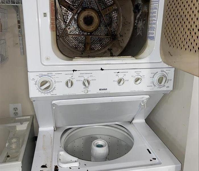 Laundry damaged by fire 
